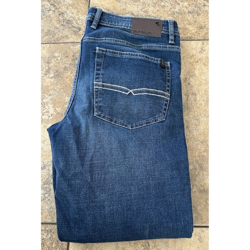 Buffalo David Bitton Jackson X Straight Stretch Men's Jeans 34X30 Fit 34X29